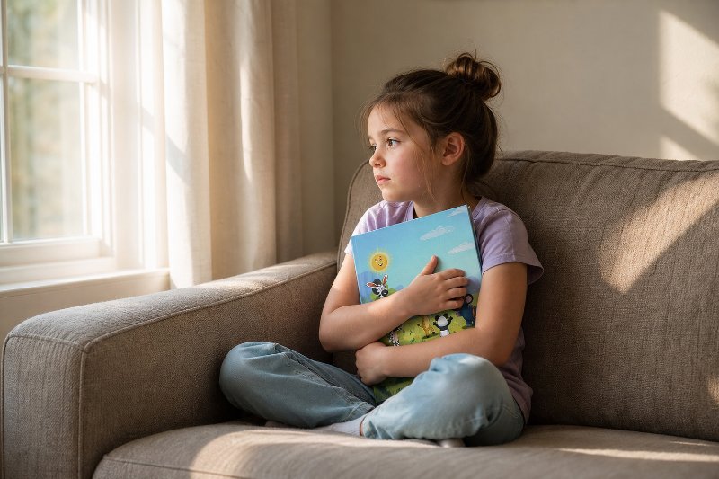 sel books for elementary students offering comfort to a thoughtful child
